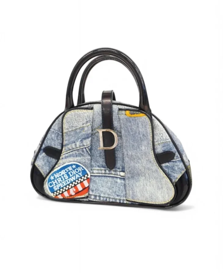 Christian Dior Denim Blue Handbag