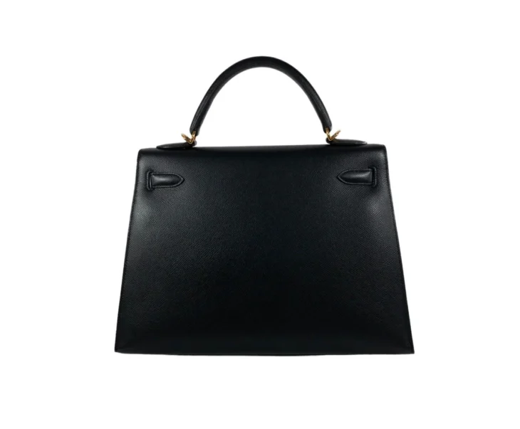 HERMES KELLY 32 BLACK EPSOM SELLIER GHW ( RARE/VINTAGE ) - Image 2