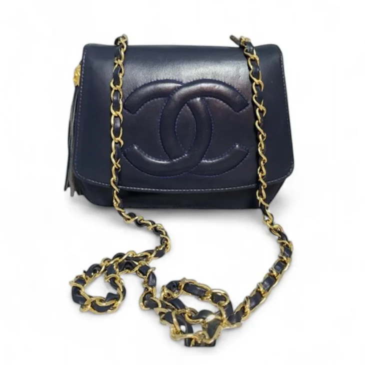 Chanel CC Mania Flap Bag Lambskin Small ( Rare/ Vintage )