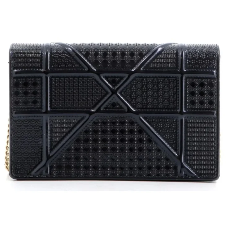 Christian Dior Microcannage Diorama Wallet on Chain - Image 3