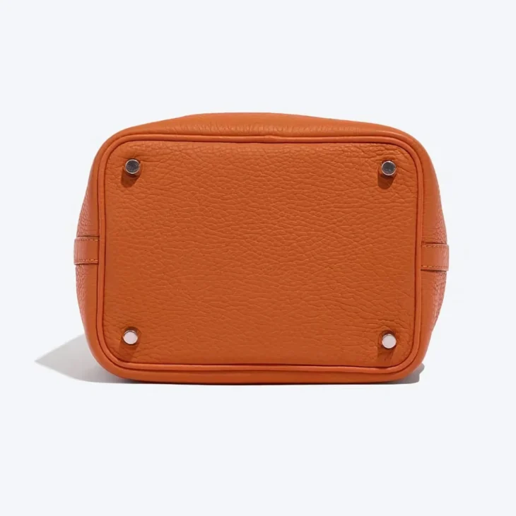 Hermès Picotin Lock 18 Orange Clemence Palladium Hardware - Image 4