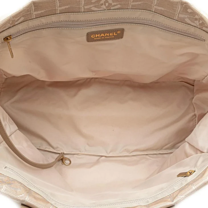 Nylon Medium Travel Tote Beige - Image 4