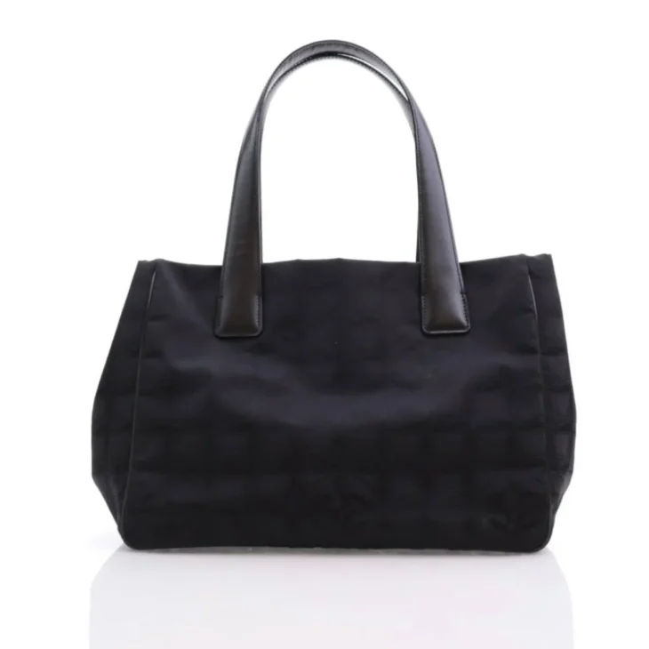Nylon Medium Travel Tote Beige, Black