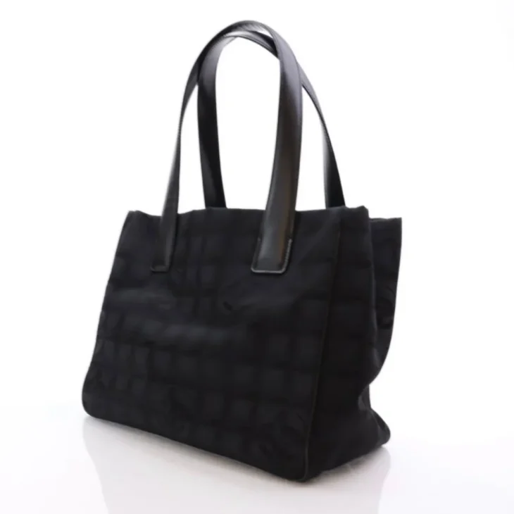 Nylon Medium Travel Tote Beige, Black - Image 2