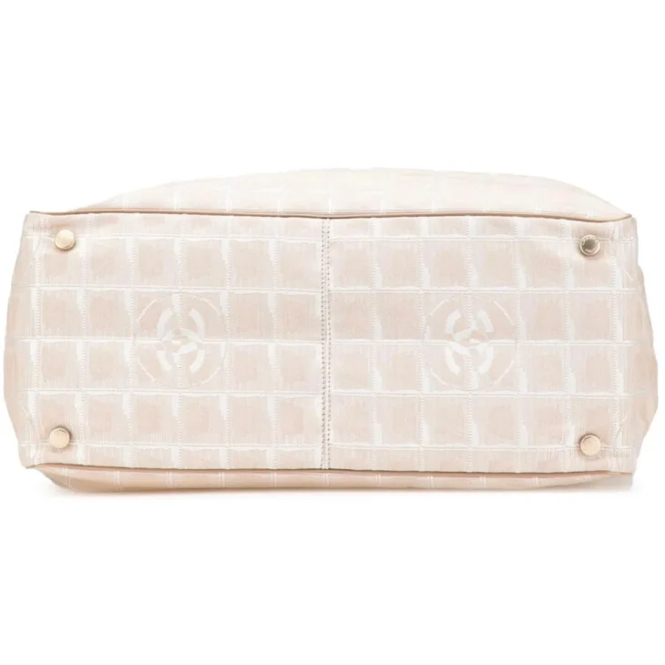 Nylon Medium Travel Tote Beige - Image 3