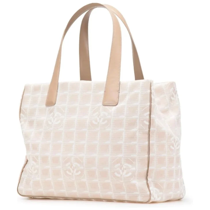 Nylon Medium Travel Tote Beige - Image 2