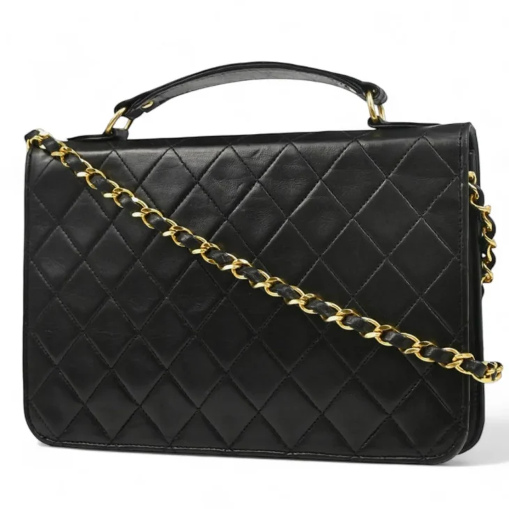 CHANEL Quilted Briefcase Business Handbag - Image 2