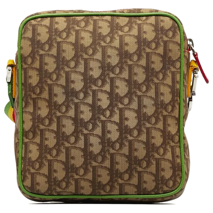 Dior Brown Diorissimo Rasta Crossbody Bag Beige - Image 3