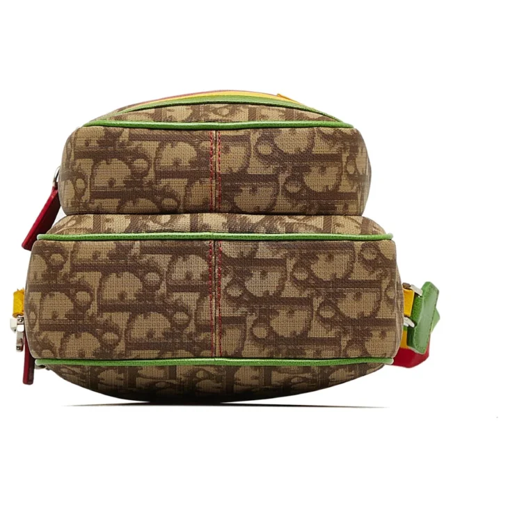 Dior Brown Diorissimo Rasta Crossbody Bag Beige - Image 4