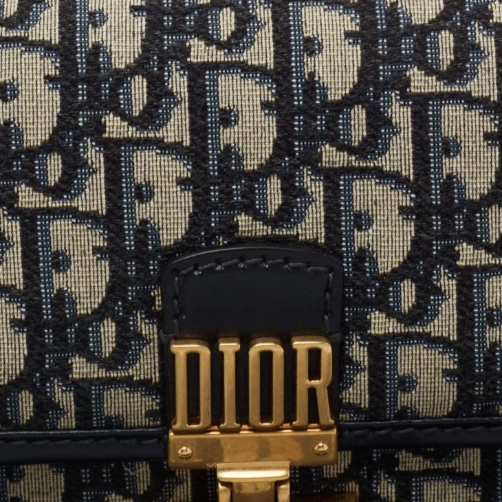 Dior Oblique Canvas and Leather Dioraddict Flap Chain Bag - Image 3